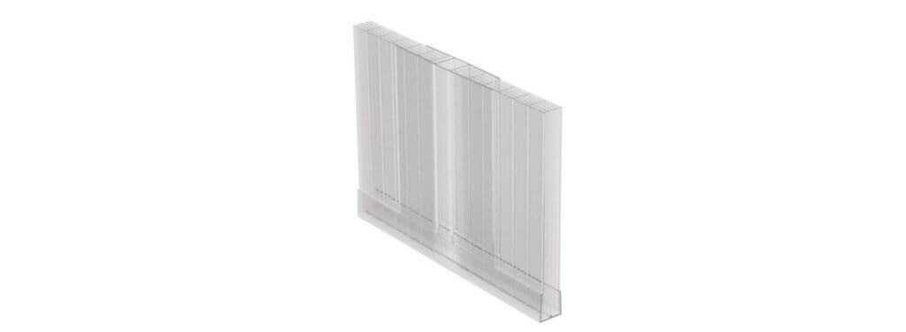 Transparente Polycarbonat-Platte mit Rillen, ideal für Bauprojekte und Wärmedämmung. Perfekt für lichtdurchlässige Anwendungen.