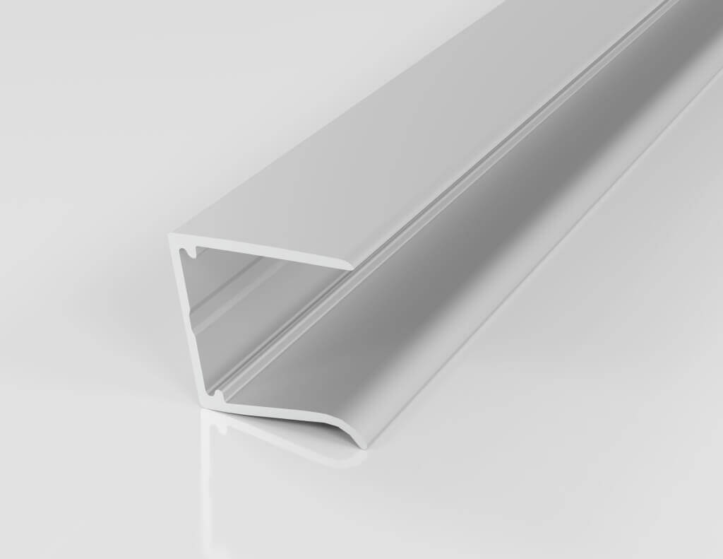 Aluminiumprofilschiene für Glasinstallation in modernem Design, ideal für effiziente Bauprojekte.